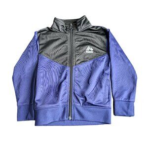 RBX Kids Full-Zip Track Jacket 2T Black & Blue Polyester